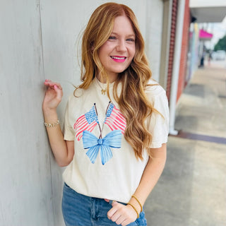 Preppy Bow Flag Tee