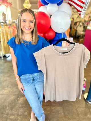 Shania Stitched Knit Top
