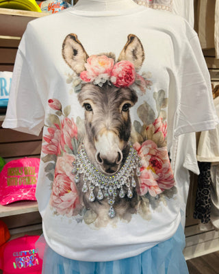 Donkey with Necklace Graphic Tee