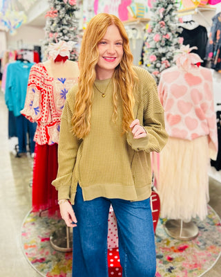 Margot Waffle Knit Top