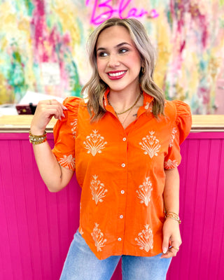 Akira Embroidered Top