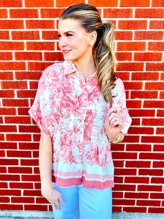Catalina Button Down Top