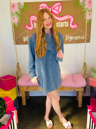 Hallie Washed Mini Dress