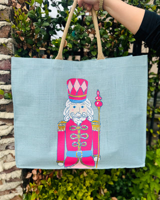 Holiday Jute Tote Bags