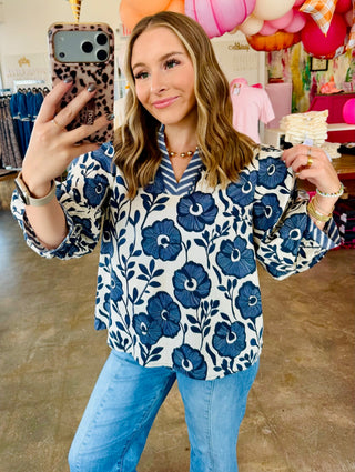 Maybelle Beige 3/4 Sleeves Top
