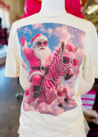 Pink Santa and his Pink Zebra