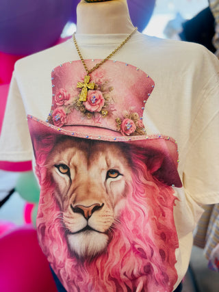 Pink Lion Tee