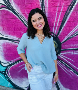 Laylani Collared Top