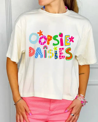Oopsie Daisies Crop Sweatshirt