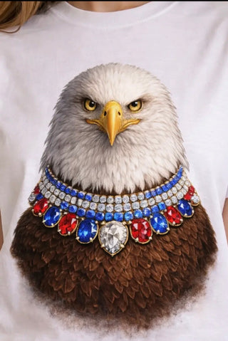 Jeweled Collar Eagle Tee