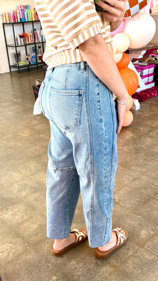 Ryven Drawstring Barrel Jeans by Risen