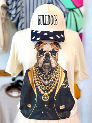 Gameday Bulldog Black/Gold Graphic Tee