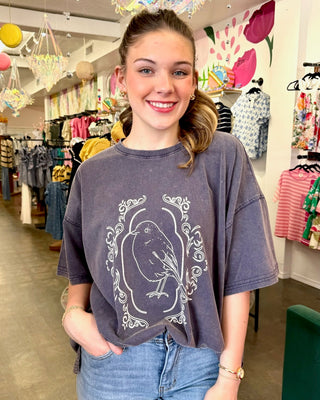 Vintage Bird Graphic Top