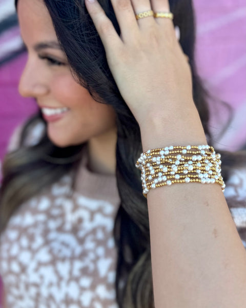 Small Pearl Beaded Bracelets