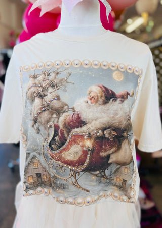 Vintage Santa in Sleigh