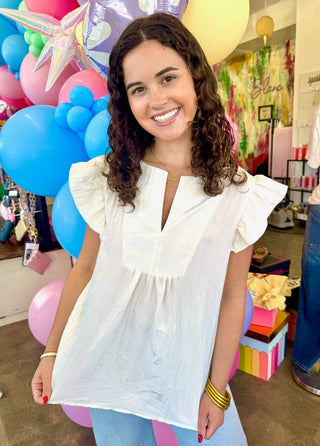 Siena Flutter Sleeve Top