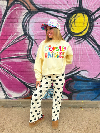 Oopsie Daisies Crop Sweatshirt