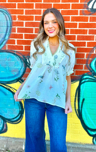 Maria Cotton Gauze Top