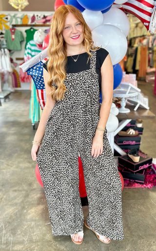 Leopard Overalls Jumpsuit by Jodifl
