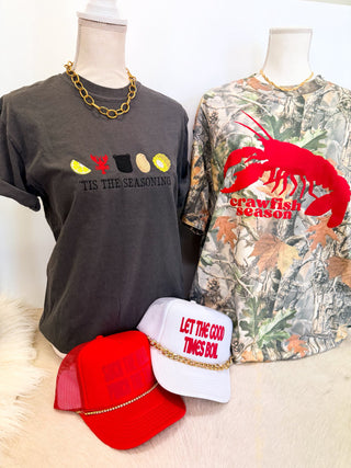 Crawfish Season Camo Tee