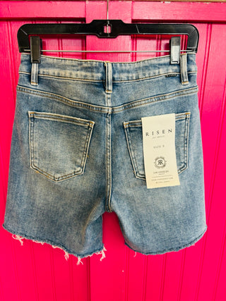 Mariah High Rise 7" Denim Shorts by Risen