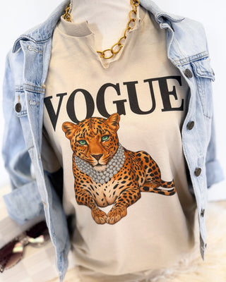Vogue Leopard Tee