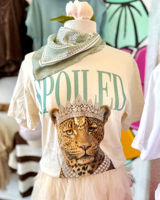 Spoiled Leopard Bling Graphic Tee