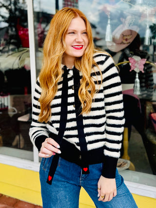Martina Striped Cardigan