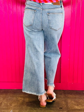 Mylah Wide Leg Jeans by Judy Blue