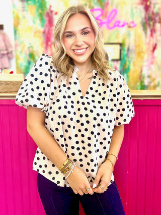 Paula Polka Dot Blouse