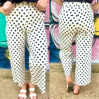 Mayra Ivory Polka Dot Jeans