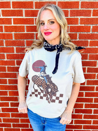 Checker Rodeo Tee