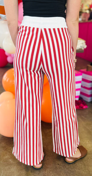 Celestia Wide Leg Pants in Rust