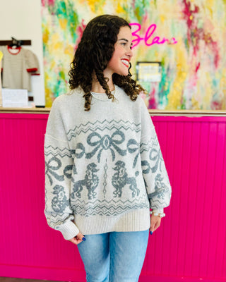 Poodle Bow Sweater