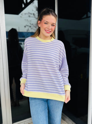 Etta Cloudy Knit Stripe Top