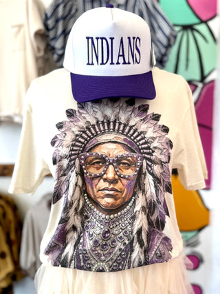 Gameday PNG Mascot Purple Crystal Graphic Tee