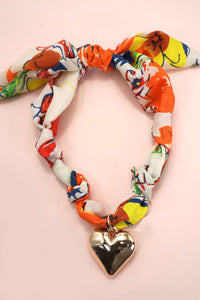 JOSSLYN by wall to wall - HANDMADE SCARF CHARM NECKLACE | 80N91790: B