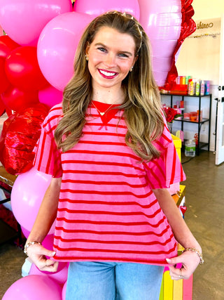 Sofia Stripe Knit Top