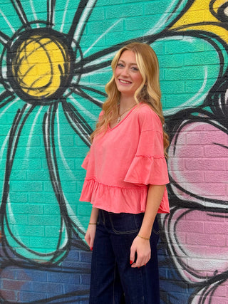 Eliana Ruffle Top