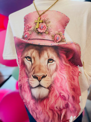 Pink Lion Tee