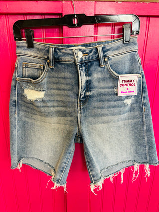 Mariah High Rise 7" Denim Shorts by Risen