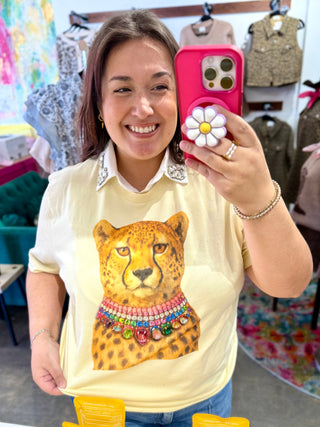 Jeweled Collar Cheetah