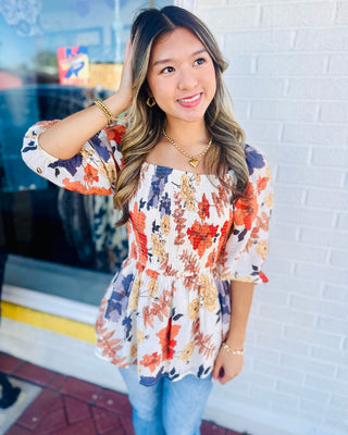 Josephine Peplum Top