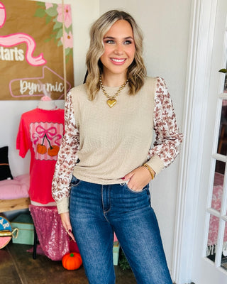 Lainey Floral Sleeve Blouse