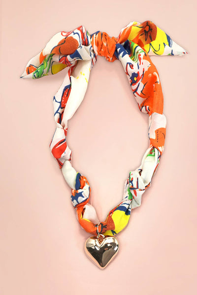 JOSSLYN by wall to wall - HANDMADE SCARF CHARM NECKLACE | 80N91790: B
