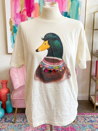 Jeweled Collar Mallard Duck Tee