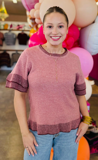 Cally Rib Knit Top