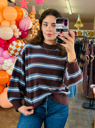 Jared Brown Crew Neck Knit Pullover