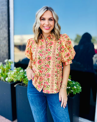 Emma Floral Blouse