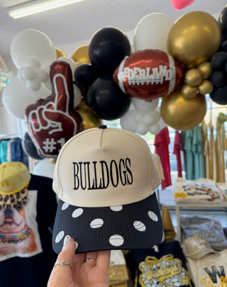 Black Polka Dot Bulldogs Hat